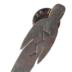 Sterling Silver Brooch Pin TC 10 925 Brooch Mexico Indigenous Women 1.75 x 1/2"